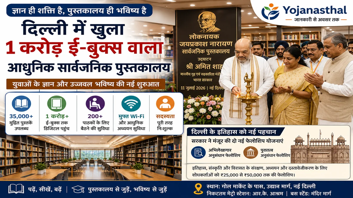 दिल्ली में खुला 1 करोड़ ई-बुक्स वाला आधुनिक सार्वजनिक पुस्तकालय, छात्रों के लिए बड़ी सौगात