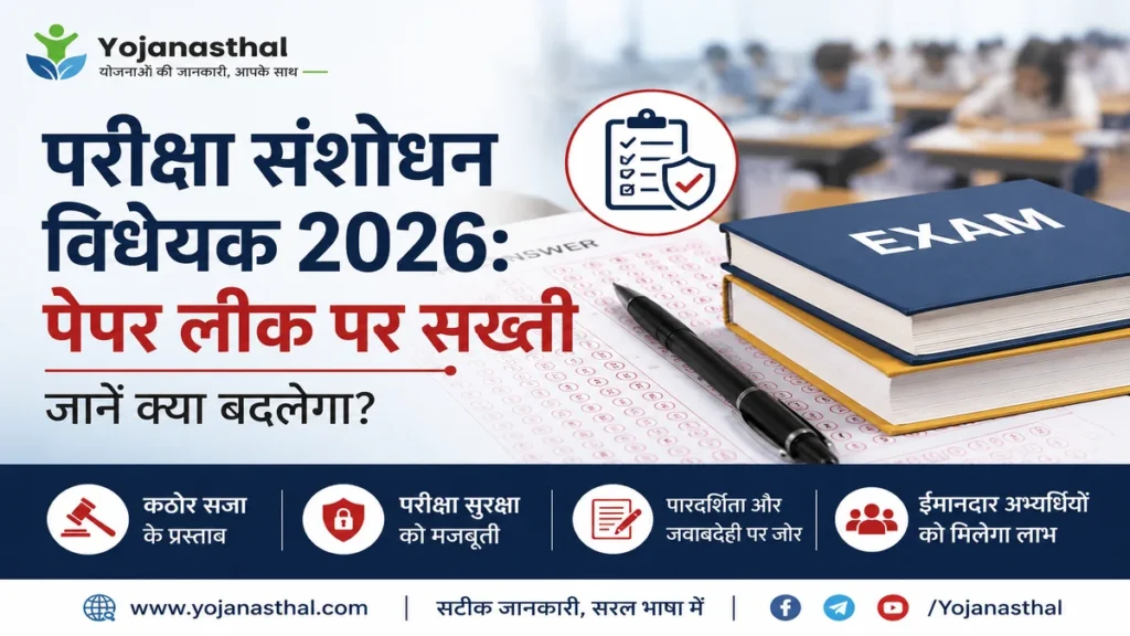 परीक्षा संशोधन विधेयक 2026: पेपर लीक पर सख्ती, जानें क्या बदलेगा