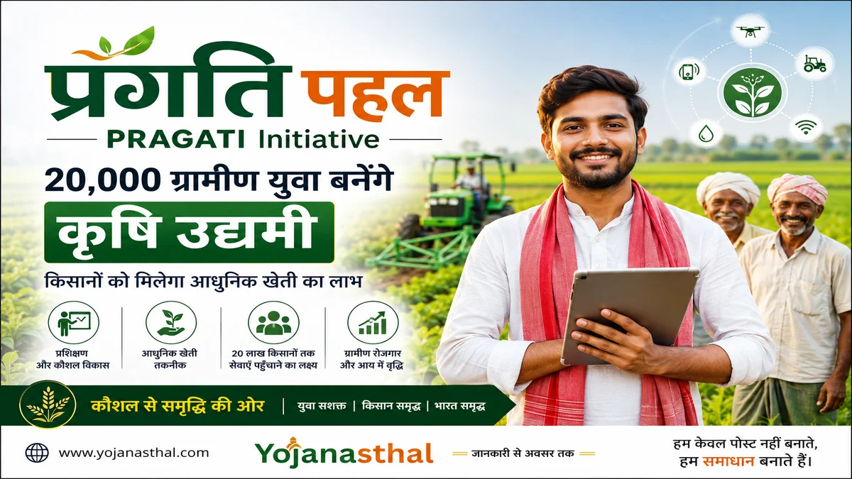 प्रगति योजना (PRAGATI): 20,000 ग्रामीण युवा बनेंगे कृषि उद्यमी, किसानों को मिलेगा आधुनिक खेती का लाभ